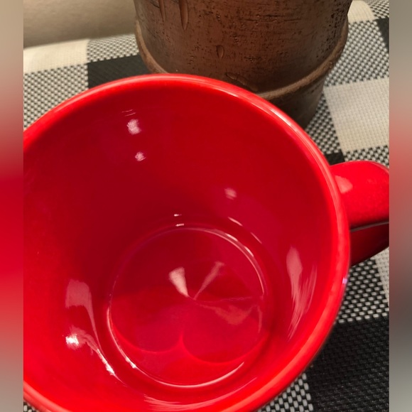 VINTAGE WAECHTERSBACH W. GERMANY RED CHRISTMAS TREES MUG - Picture 3 of 4